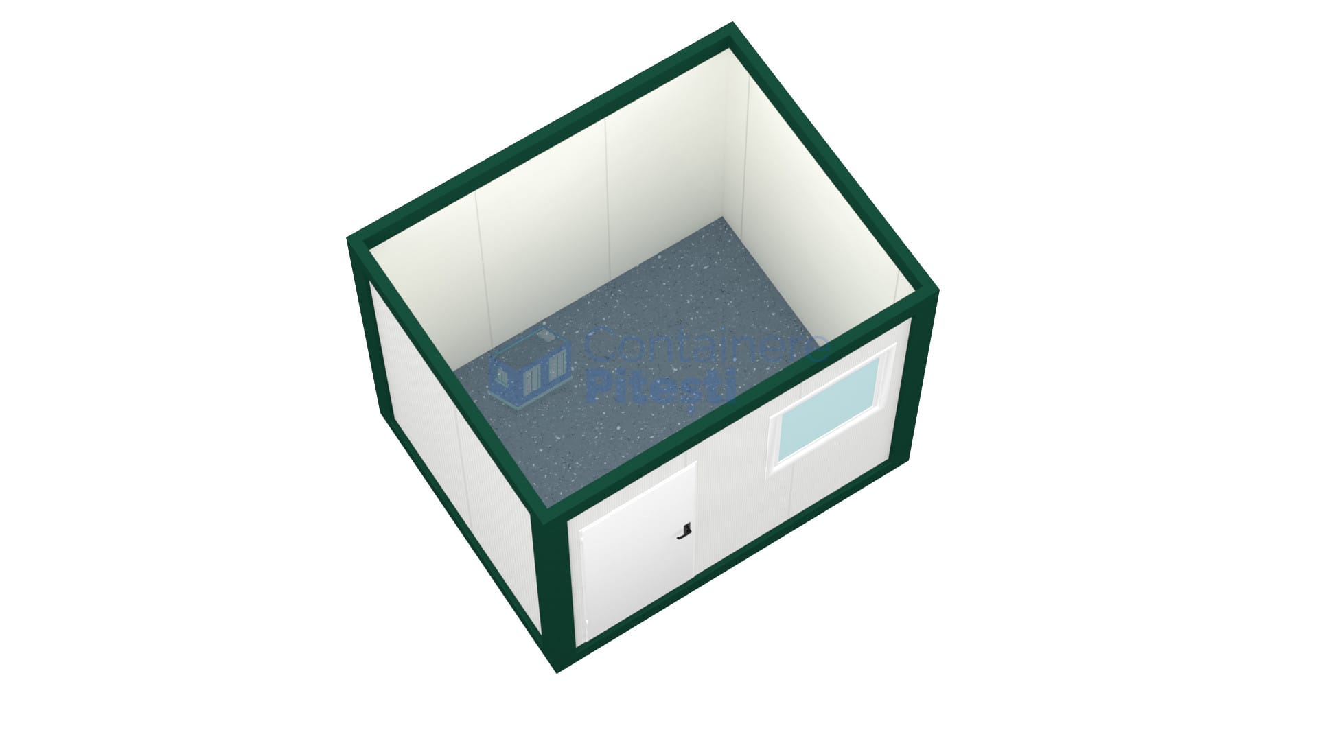 container birou pitesti 3metri verde2