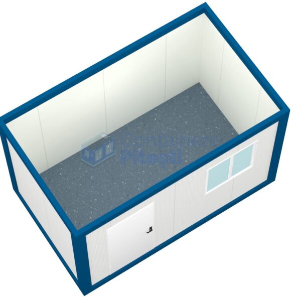 container birou pitesti 4metri 1geam albastru1