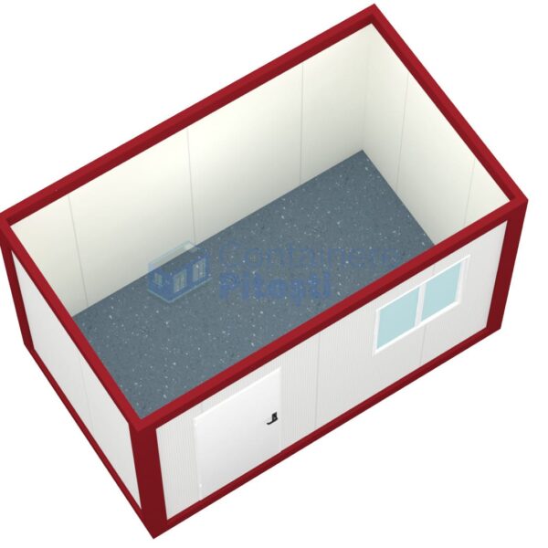 container birou pitesti 4metri 1geam rosu1