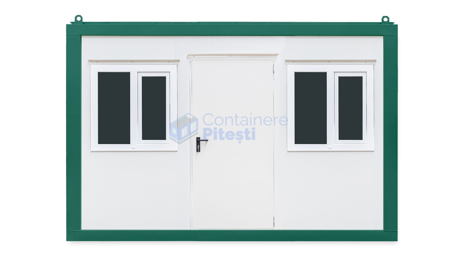 container birou pitesti 4metri 2geamuri verde