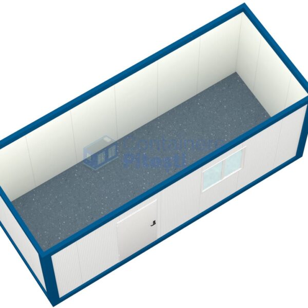 container birou pitesti 6metri 1geam albastru2