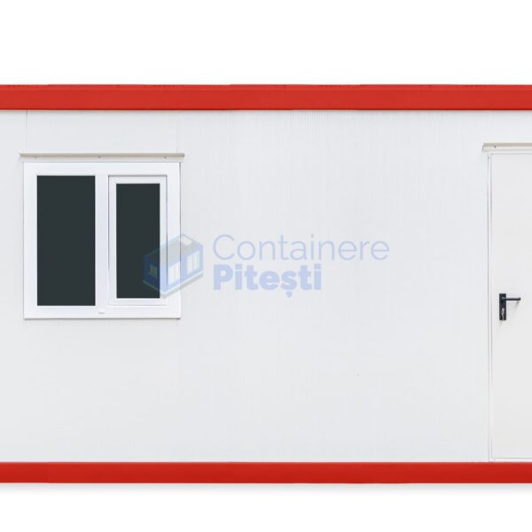 container birou pitesti 6metri 1geam rosu