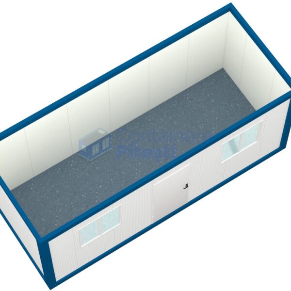 container birou pitesti 6metri 2geamuri albastru2