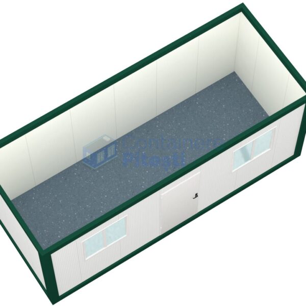 container birou pitesti 6metri 2geamuri verde2