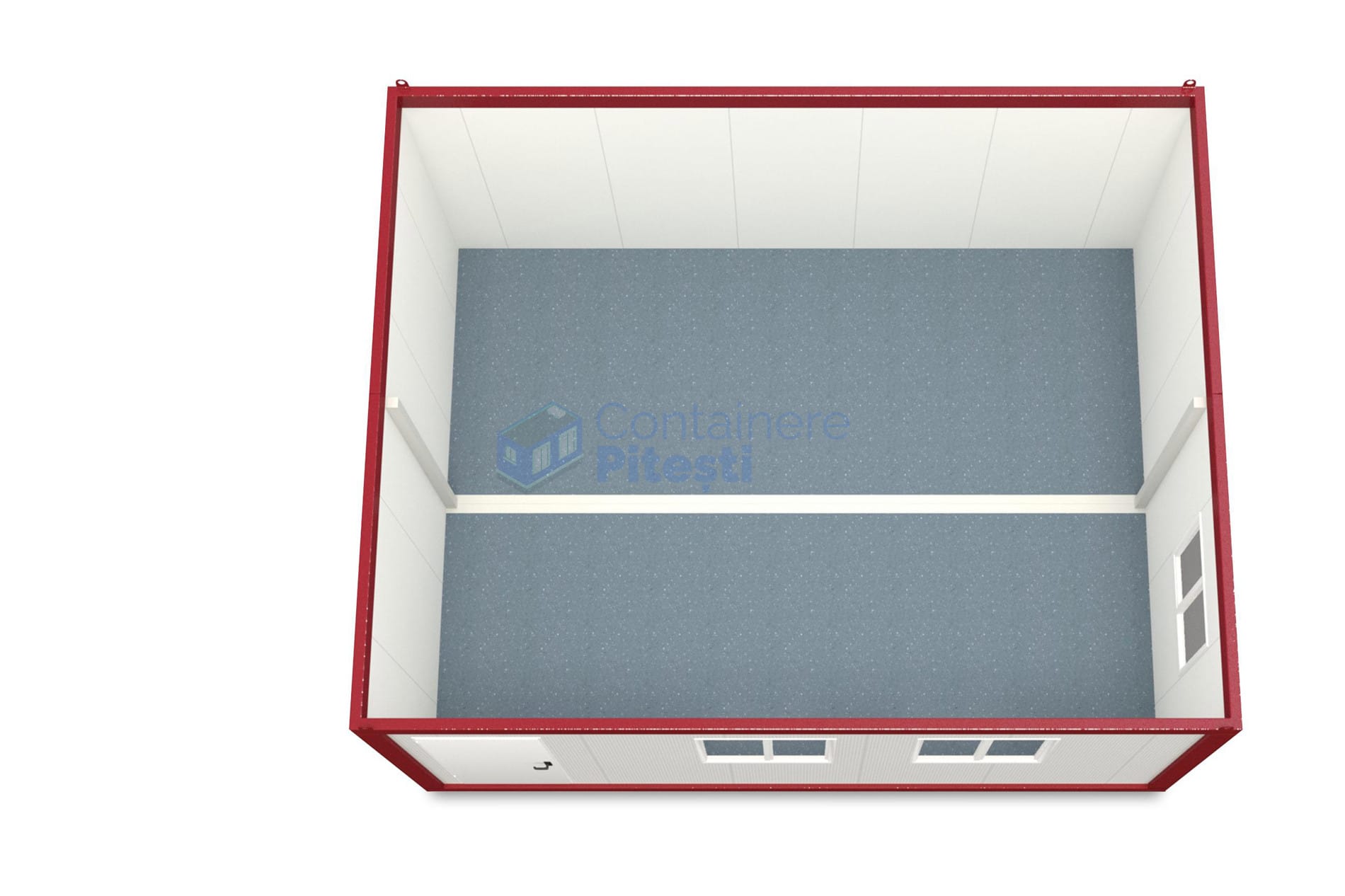 container modular pitesti 6x48m rosu2