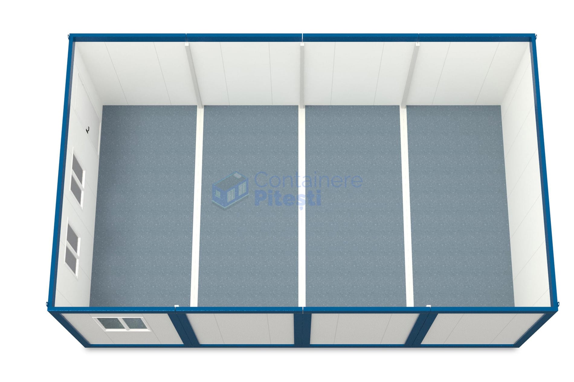 container modular pitesti 6x96m albastru2